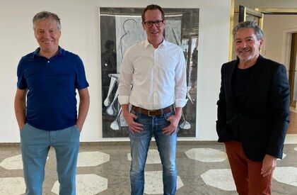 Gerhard Hofer, Martin Dechant und Hanno Schuster.